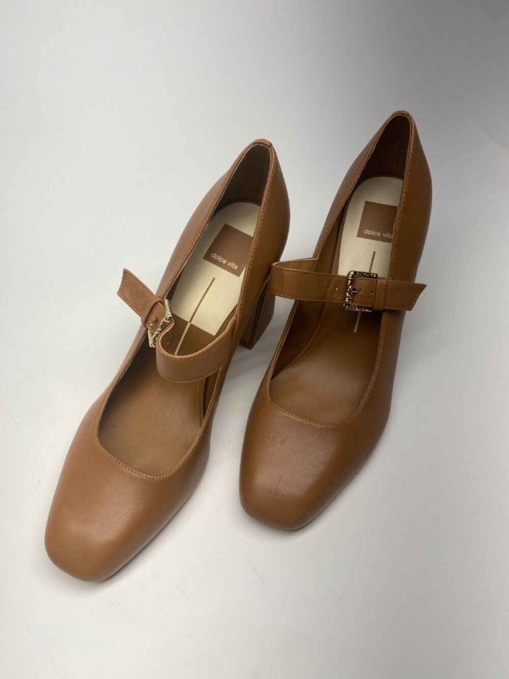 Dolce Vita Women's Lakota Mary Jane Caramel Heels Sz 10 - Picture 9 of 10